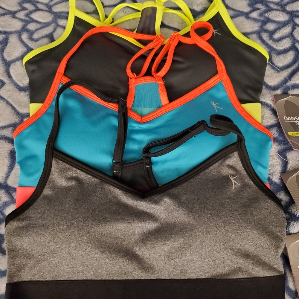3 New Danskin Now Sports Bras XS